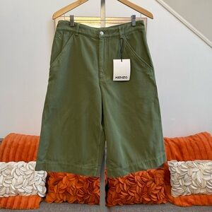 ❗️🆕Kenzo Men's Green Casual Chino Bermuda Shorts Size 28 Made in Italy❗️